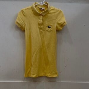 Lacoste Kids Polo Dress in Sunny Yellow